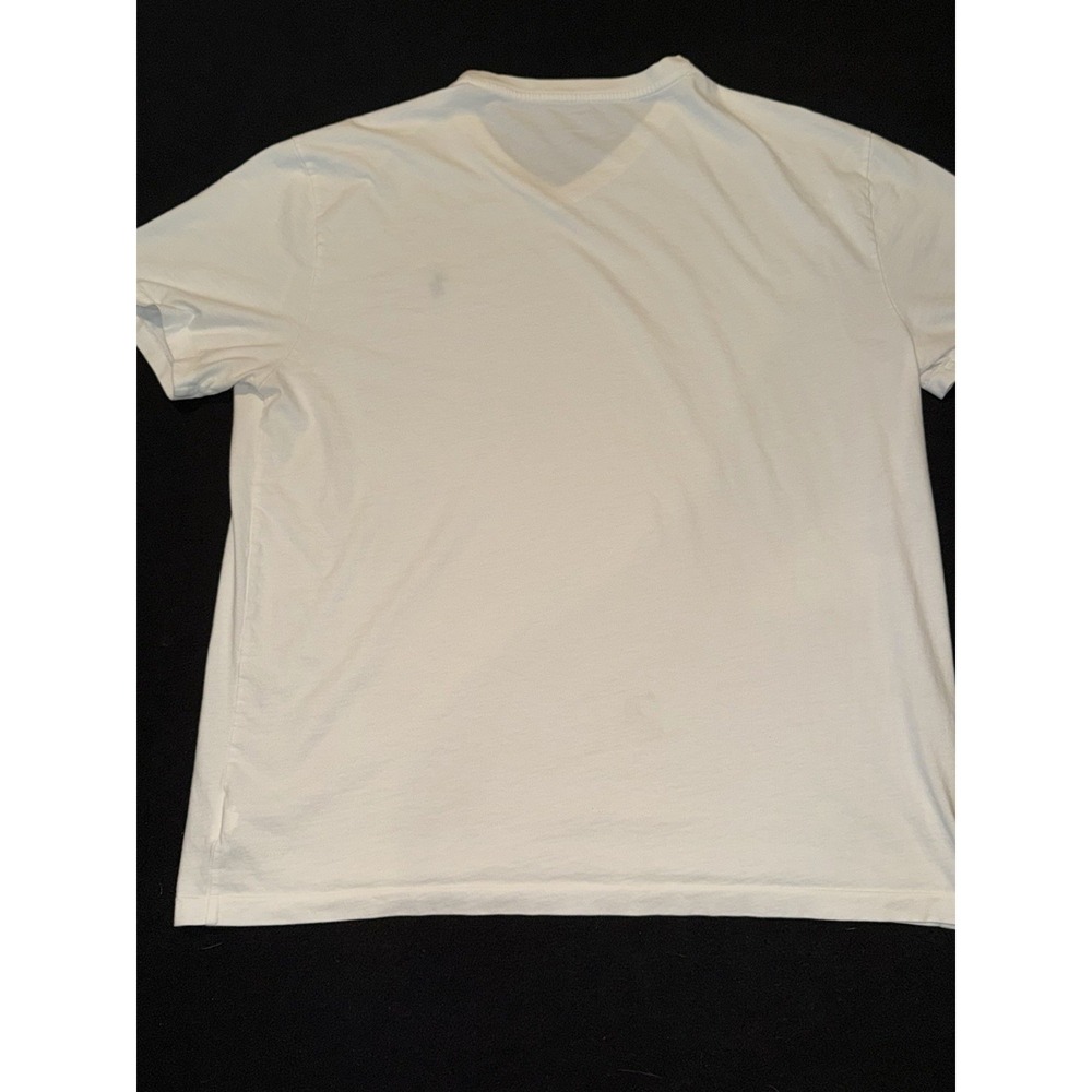 Polo Ralph Lauren Classic White Fit V-Neck  Short Sleeve Cotton Tee Mens Large - Picture 6 of 6